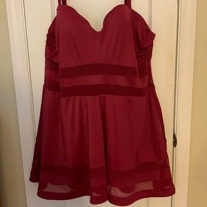 Torrid Burgundy Swim Dress
